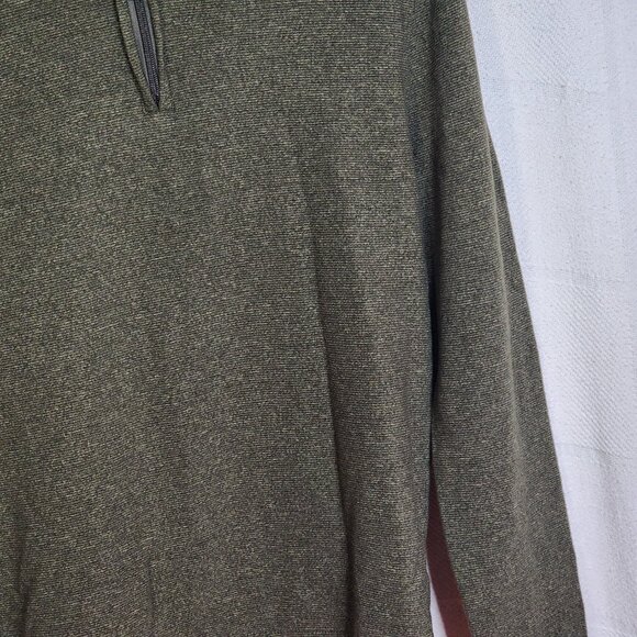 Van Heusen Green Black Pullon Cotton Reprocessed Poly LS Regular Fit Sweater SM - Picture 6 of 16